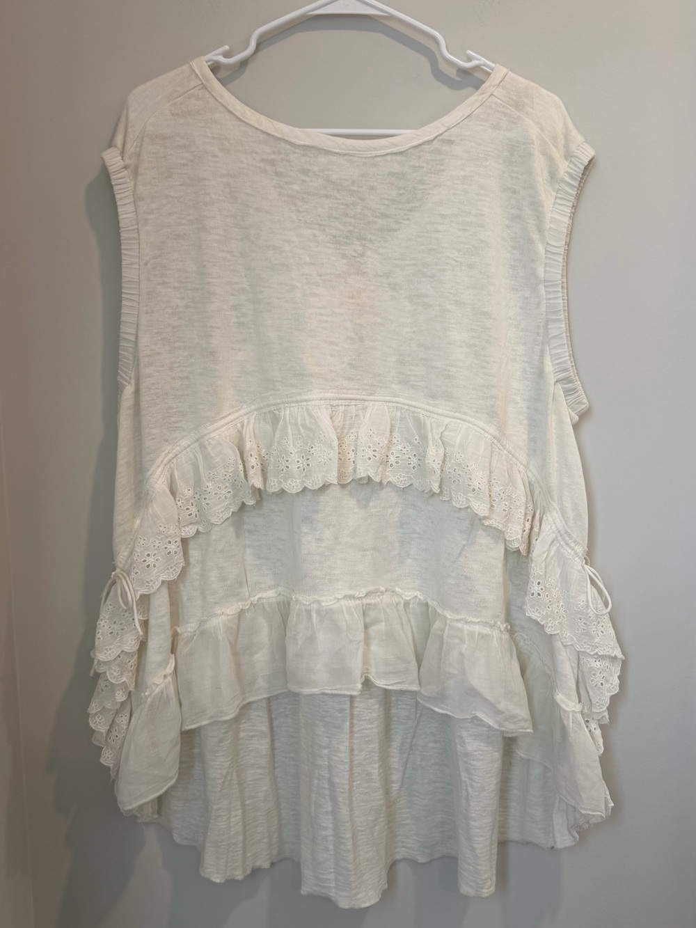 Free People Claire White Top - Picture 3 of 6